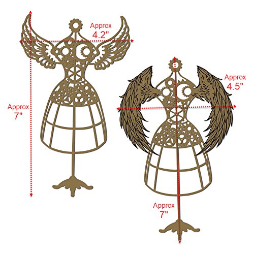 Steampunk Dressforms - 2 Piece Laser Cut Chipboard Set