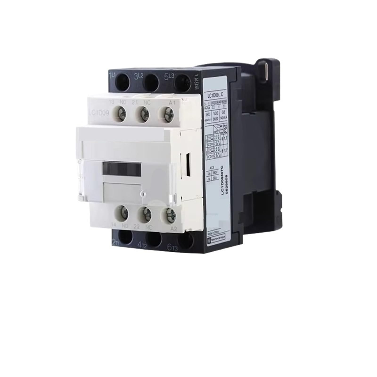 QfUxYYSLD Electromagnetic Contactor LC1D09, LC1D25, LC1d150, LC1D500 M7, 40A, AC, 220V, DC, 24V, 3 Pole/4 Pole(LC1D09 9A,110v)