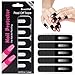 NOLITOY 100 Pcs Nail Protectors, Gel Polish Protector for Fingers Skin Cuticle, Peel Off Barrier for French Nails Tips Stickers Stamp Painting Manicure Supplies Accessories