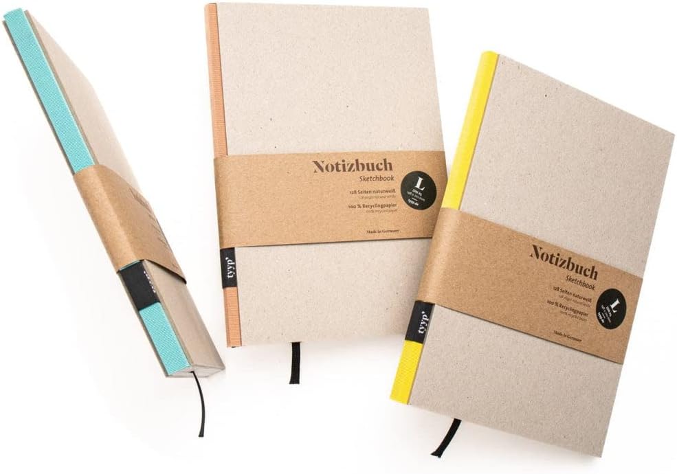 Design notebook DIN A5 tyyp sustainable nature design