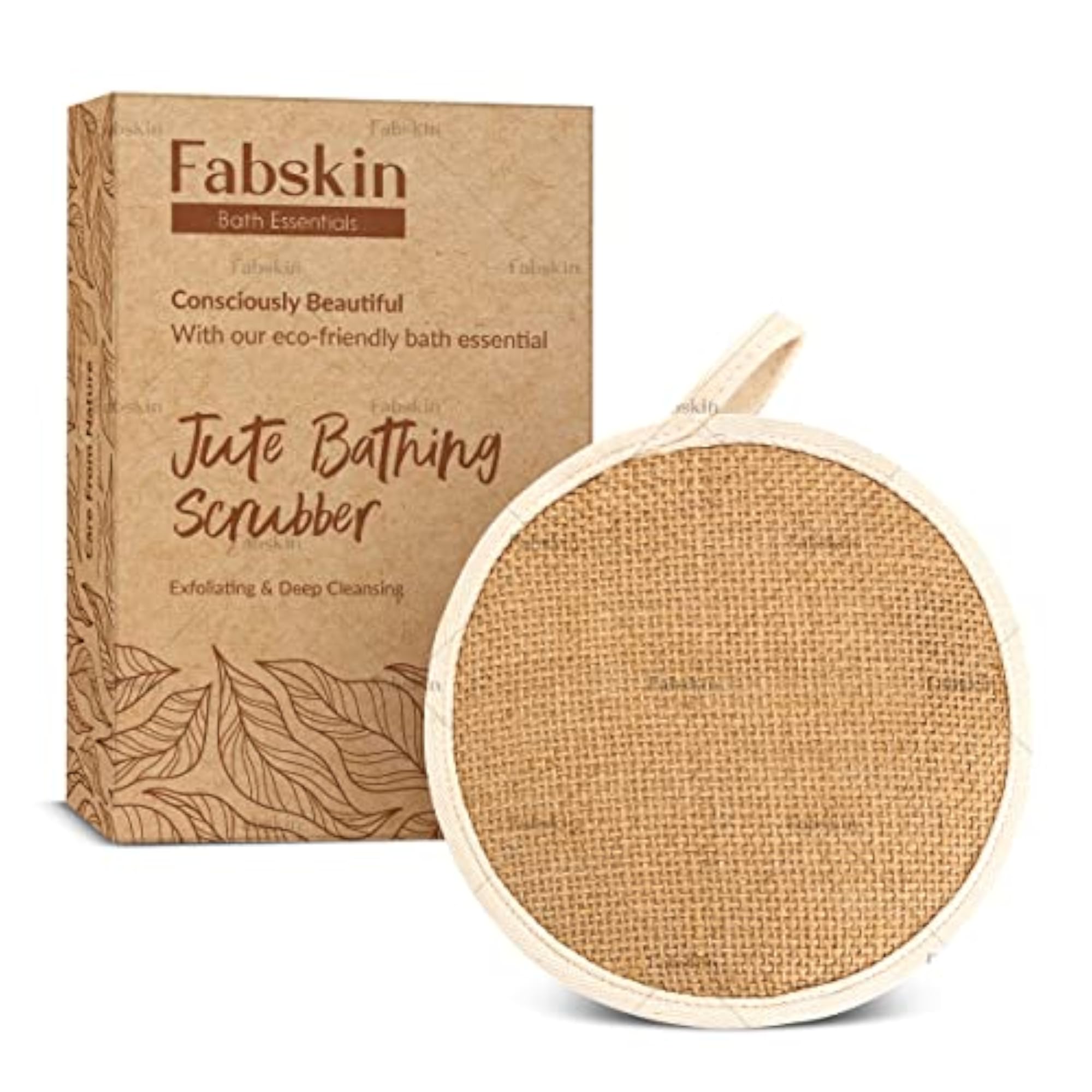 Natural Organic Jute Fabric Bath Scrubber for Men & Women