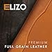 ELIZO Leather A5 Portfolio Padfolio Folio A5 Notebook Journal Cover Planner Binder Small Mens Business Work Folder Organizer (Tan)