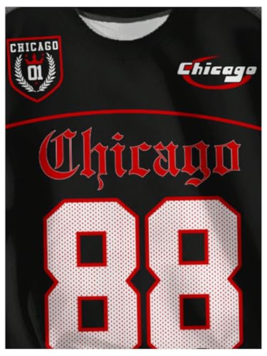 WDIRARA Boy's Jersey Shirt Number Graphic Tee Short Sleeve Crew Neck Oversized Top3