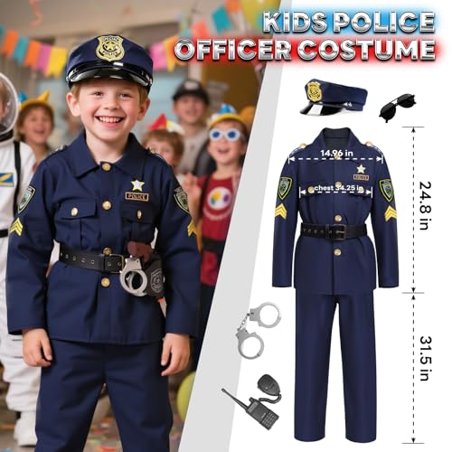 Disfraz de Policía para Niños con Accesorios miniatura 3