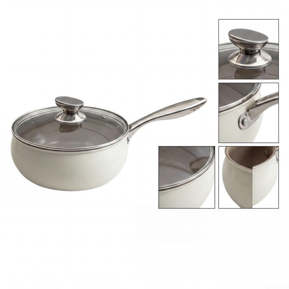 Olla Grande Metal 14L Antiadherente Inducción(White)