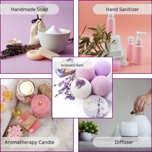 Exotic Aromas Essential Oil Lavender, Rose, Tea Tree, Jasmine, Ylang Ylang, Orange, Lemongrass, Peppermint, Rosemary, Pure & Natural (Pack of 9) - Image 6