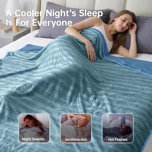 Image of Guohaoi Cooling Blanket for Hot Sleepers and Night Sweats 90 inchx108 inch King