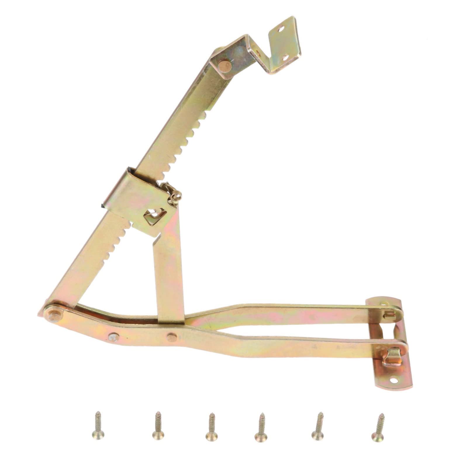 Iron Adjustable Folding Lifting Bracket, Sofa Armrest Hinge, Massage Table Lifter, Furniture Hardware with Screws 331 * 250mm