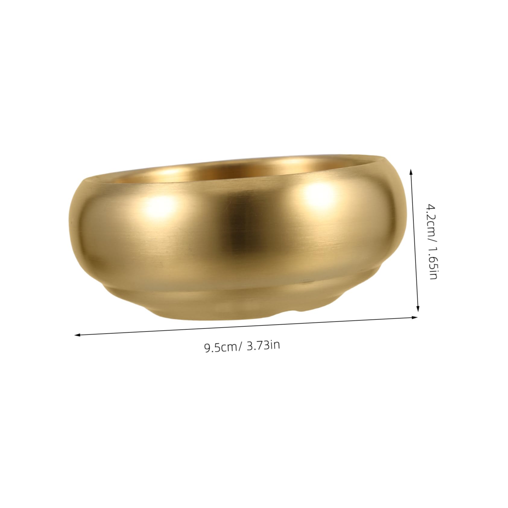 NAMOARLY Multi Purpose Stainless Steel Bowl Double Layered Heat Insulated Dish for Rice Soup and Fruit Decorative Serving Bowl for Home and Restaurant Use