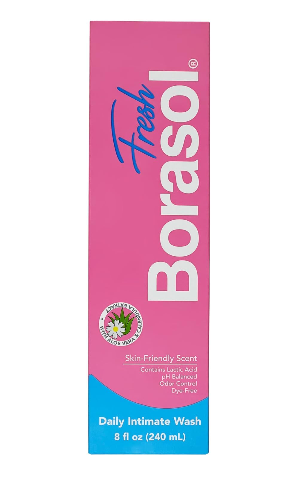 Fresh 8 oz Hydrating and Soothing Gel for Intimate Health with Aloe Vera Feminine Care Odor Control pH