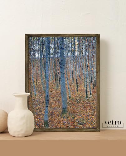 Affiche Blue Forest vintage encadrée pour salon et bureau