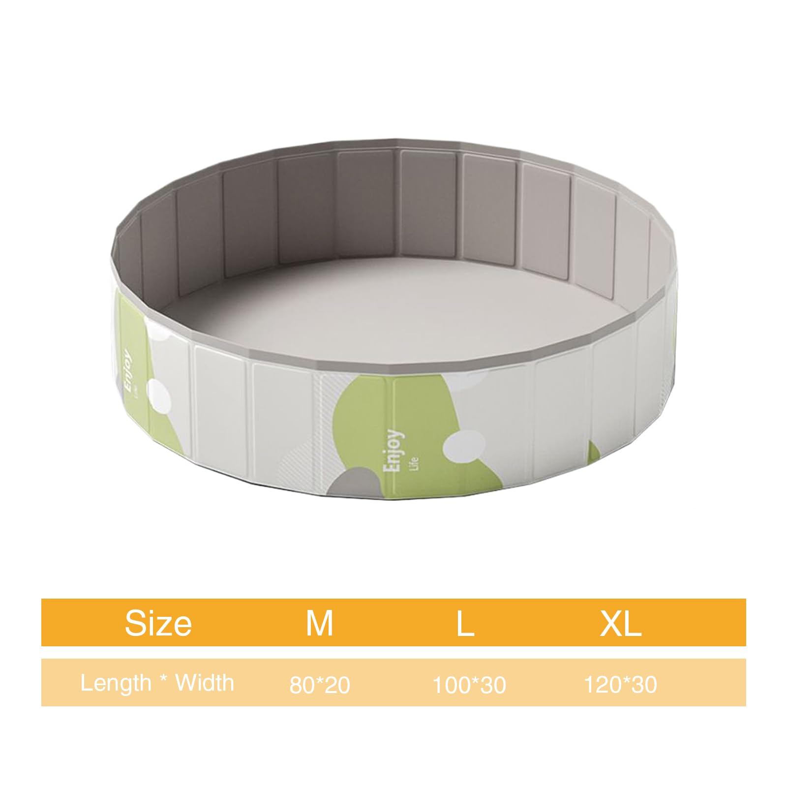 Piscina para Perros - Piscina Plegable Mascotas (XL) 120 x 30 cm | Piscina Perros Grandes y Pequeños con Base Antideslizante, Bañera Plegable para Jardín, Balcón y Salón sin Inflado