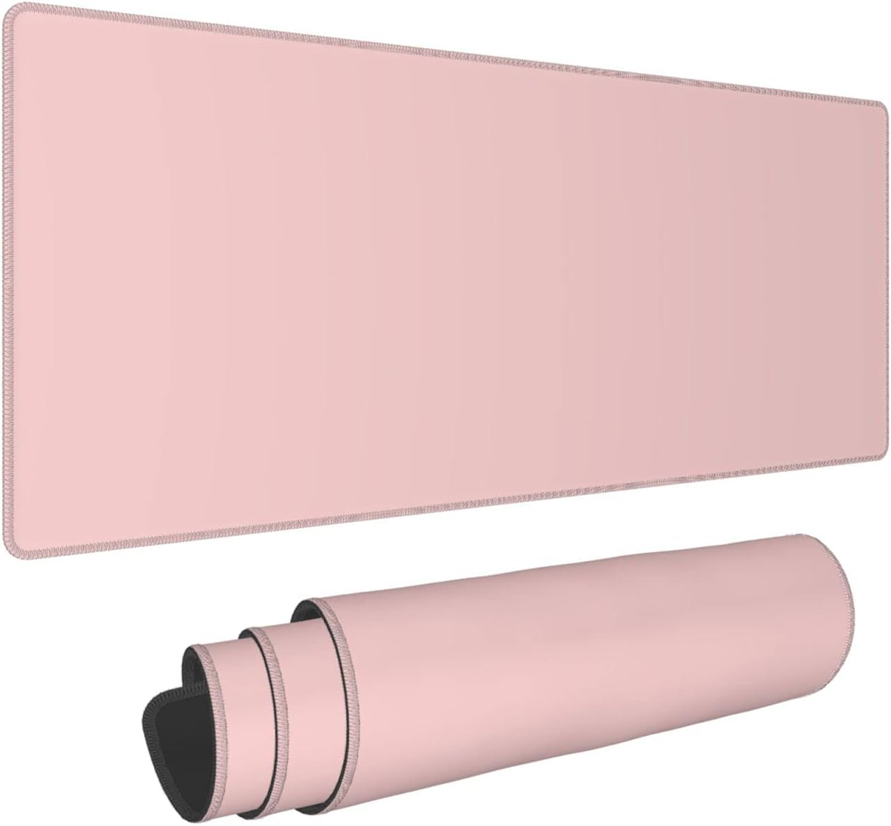XL Pastel Pink Extended Large Gaming Mouse Pad 31.5"x11.8" Non-Slip Rubber with Stitched Edges, Extra Long Desk Mat Computer Laptop Writing Mat for Desktop Office Home