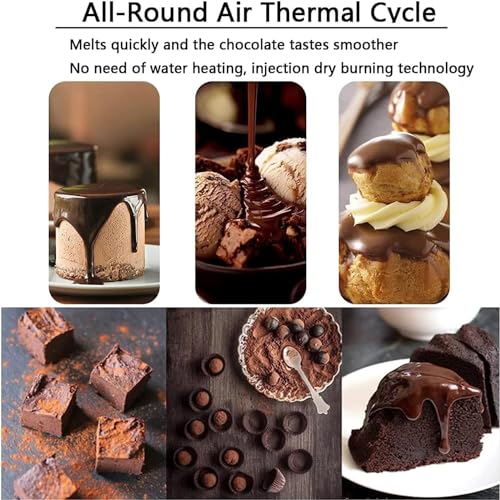 Máquina eléctrica para templar chocolate 500W acero inoxidable miniatura 7