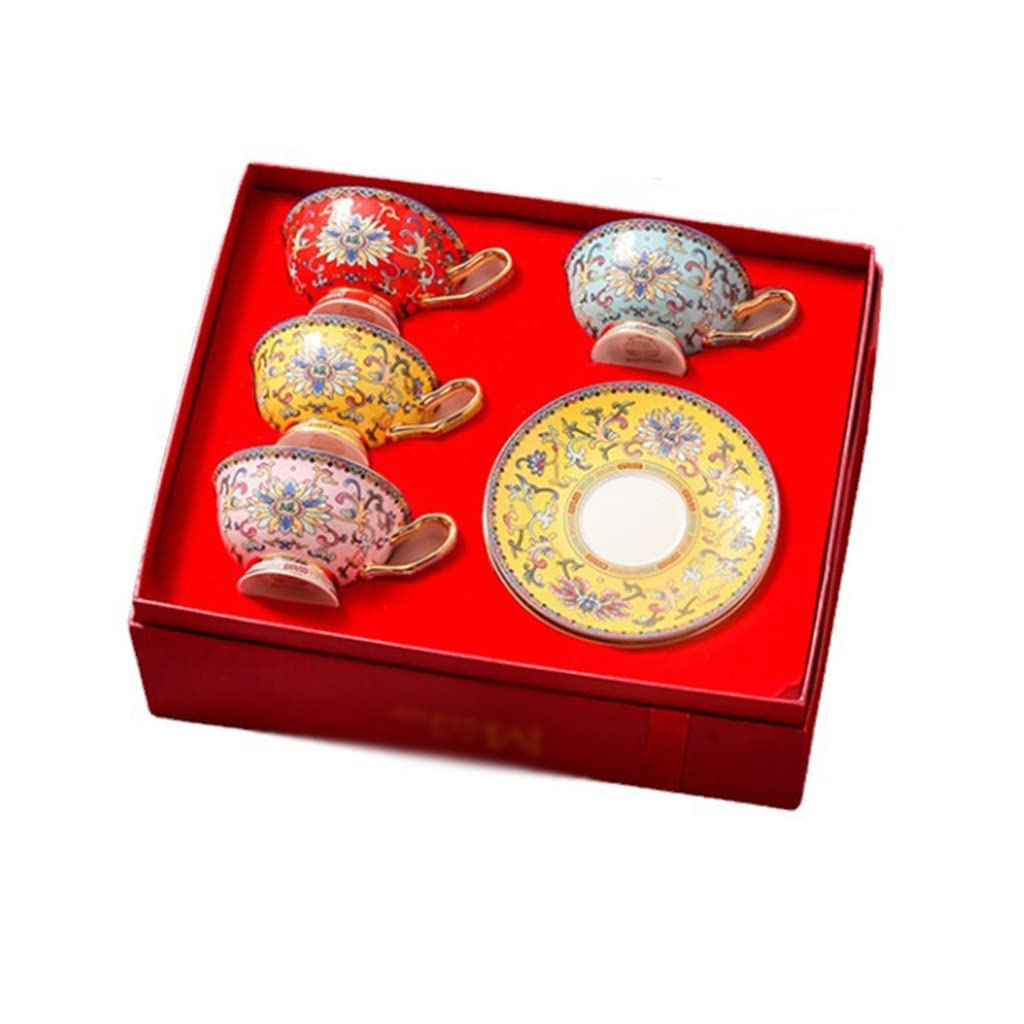 FMONH Couple Style Coffee Cup Pair Cup High-end Gift Box Creative Gift Wedding Gift New Couple Hand Gift Birthday