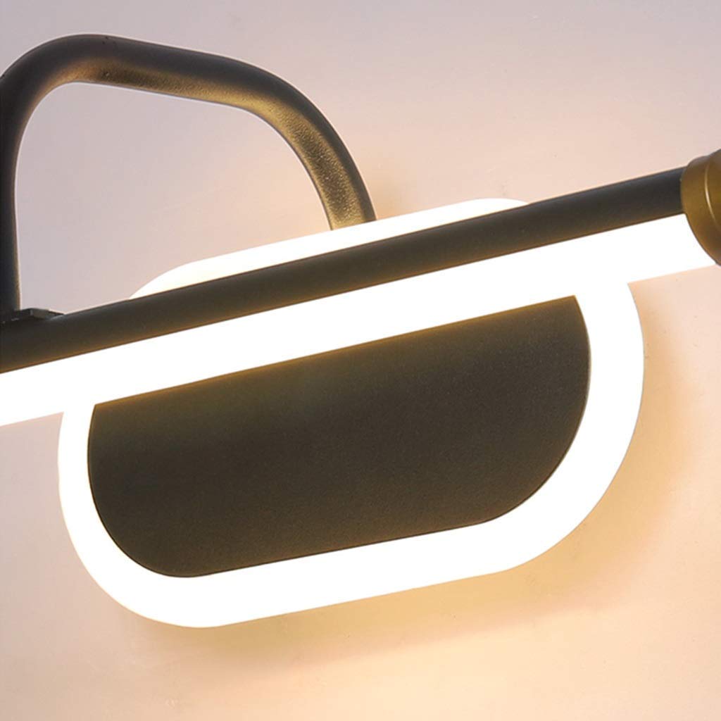 kinkiety， Nordic Modern Taśma LED Lustro Ścienna Przednia Biała/Ciepłe Światło(White Light,80CM)