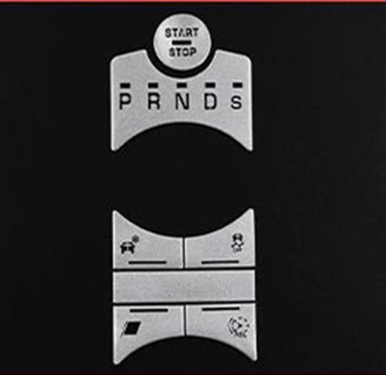 Yeskit B Car Interior Central Control Shift Panel Utton Decoration Sticker For Jaguar Xf 2012 2013 2014 2015(B)