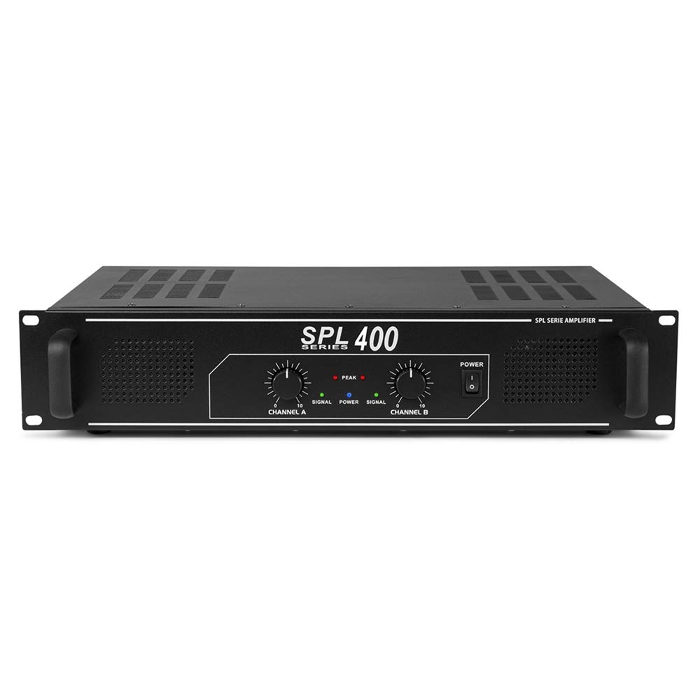 Skytec SPL400 Stereo Power Amplifier Home HiFi 19 Inch Rack Mount PA