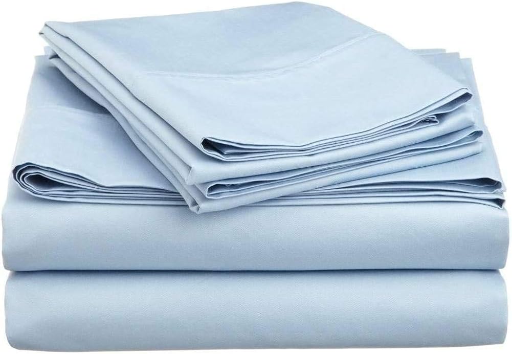 100% Egyptian Cotton Heavy Weight Adjustable 5PCs Split Sheet Set Size California King with 21-Inch Deep Pocket Color Elephant Grey Solid