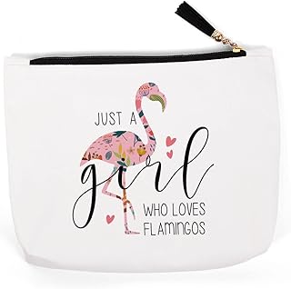 Flamingo Gifts for Flamingo Lovers, Flamingo Stuff Merch Decor, Flamingo Mom Gifts for Women Girl, Unique Christmas Birthday for Flamingo Lover Owners, Breeder, Flamingo Makeup Bag – Who Loves
