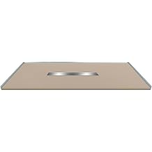 Transolid FZSP7248C-33 Trimslate Plus 72-in x 48-in Zero Threshold Shower Base with Center Drain, Beach
