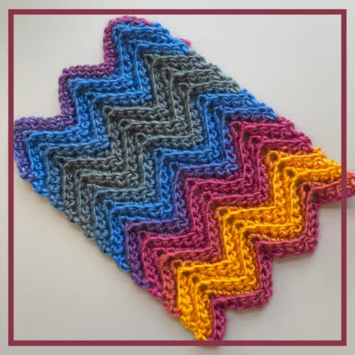 Image of Wool Wonders Yarn for Crocheting, 4-Pack (640Yds / 400G), Free Patterns - Wool Yarn for Knitting - Aran /Heavy #4 Medium Worsted Weight - Lollipop Swirl