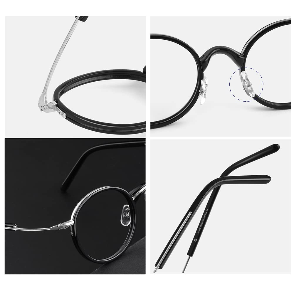 RICCIE Gafas de Lectura multifocales progresivas Anti luz Azul de Titanio Puro, HD Lente de Lectura de Resina asférica dioptrías +1,0 a +3,0,05,+2.25