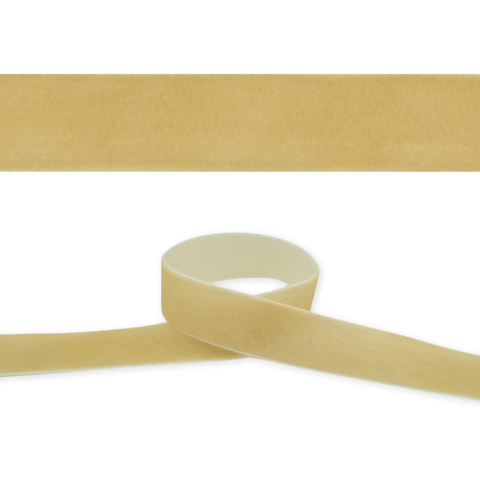 celloexpress 16mm Latte Brown 101 Velvet Ribbon - High Density Single Faced Gift Wrap Bow Making (4m) โ image 1