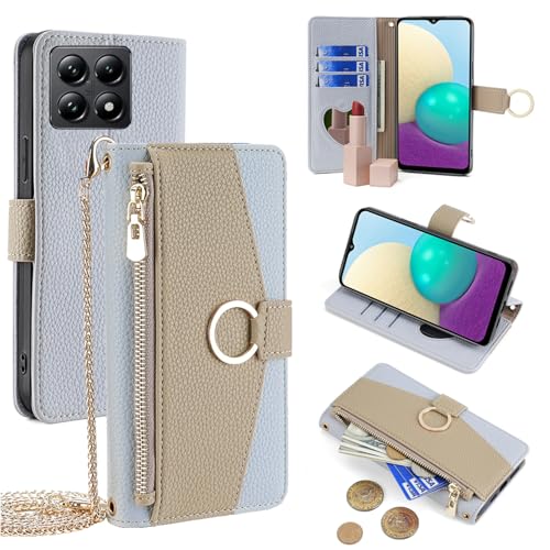 For Xiaomi 14T Pro �P�[�X �蒠�^ �V�����_�[ For �V���I�~14t�v�� ���z�^ �J�o�[ ���|�� �΂߂��� ���ϋ��t�� ���� ������� �����O�X�g���b�v �W�b�p�[���K���� �J�[�h���[ ���u�� �㎿�Ȏ�G�� �ω���C�� �������U�[ �h�w��