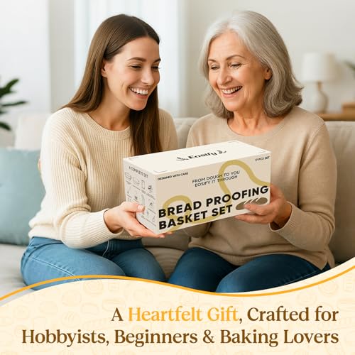 Ultimate Sourdough Starter Kit—Complete Set with Banneton Proofing Basket, Starter Jar, Dough Scraper, Bread Lame & Baking Tools—Perfect Gift for Beginner Bakers and Moms - Image 8