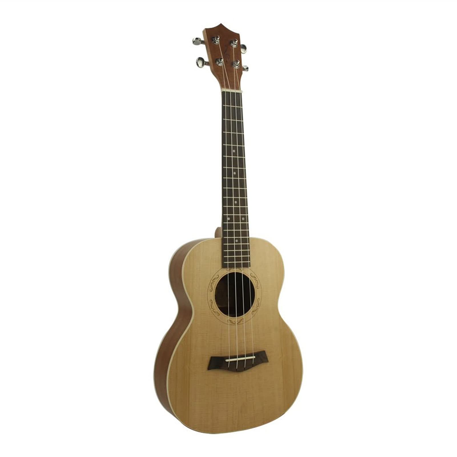 Ukulele koncertowe Początkujący Ukulele 26- calowy TENOR UKELELE Rosewood Fingerboard Świerkowy Panel Sapele Backplate 4 Strings Hawaii Mini Guitar Ukulele (Color : Only Uke)