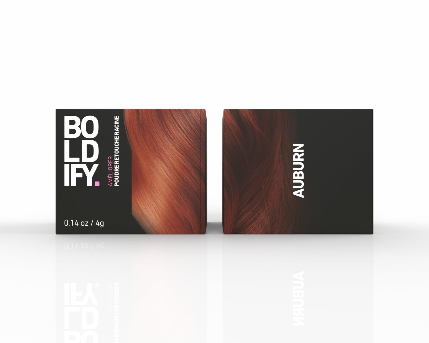 BOLDIFY Poudre de Racine de Cheveux (Auburn), Retouche Racines Instantanée, Camoufle Cheveux Gris, Résultat Naturel 4g - 2