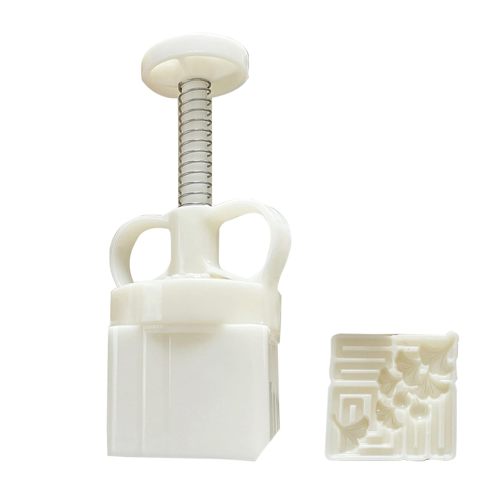 Nucelit MidAutumn Festival Dessert Maker 3D Pattern Dessert Molds Cookie Stamp Hand Press Cookie Cutter Stamp and Cutter Press for Baking Wedding