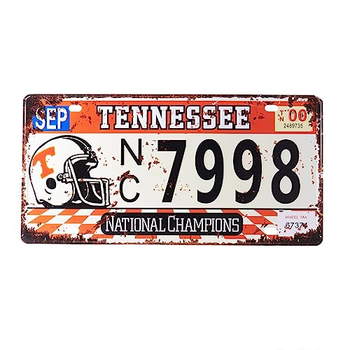 Image of Tennessee NC 7998 Multipurpose Metal Signs - License Wall Plate, Decorative Car Tag - Ideal for Cafe, Restaurant, Shop, Home, Hotel, Club, Office, Living Area
