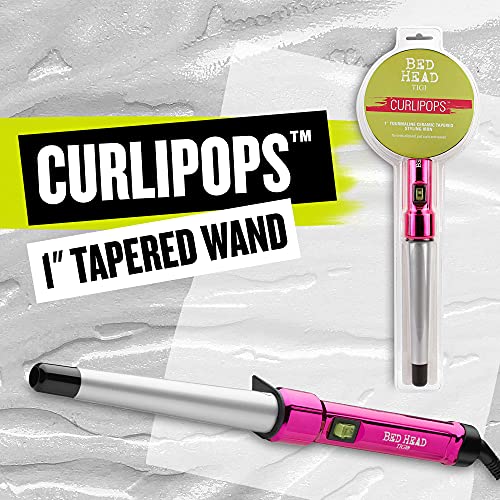 Bed Head Curlipops Clamp-Free Tapered Curling Wand Iron | For Bouncy Curls And Massive Shine (1 In) #TOP4