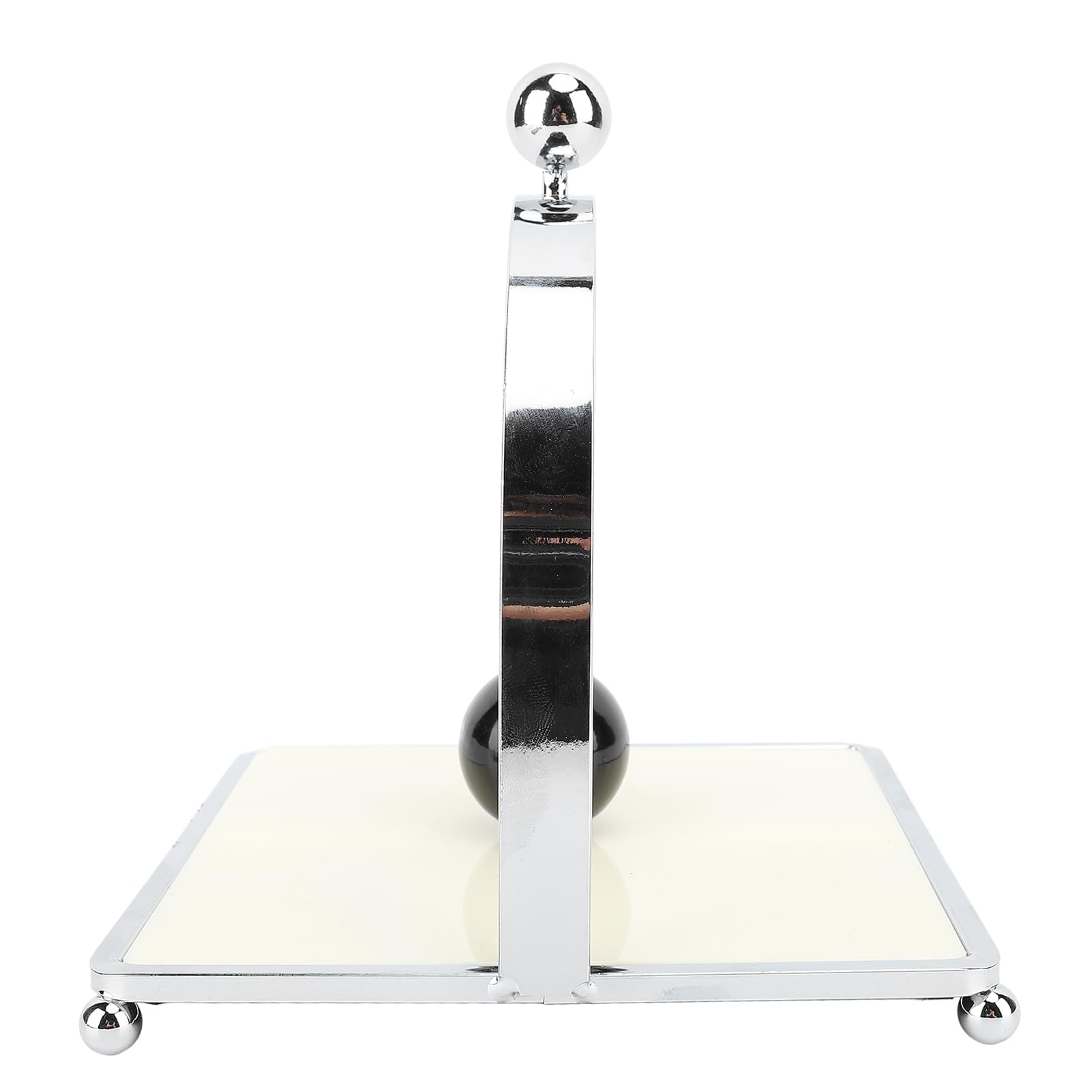 Ejoyous Servilletero para Mesa Dispensador de Servilletas Cuadrado de Hierro y Madera Compuesta 5,91 X 5,91 X 6, Pulgadas Diseño Plano que Ahorra Espacio con Prensa para Cocina Comedor Restaurante