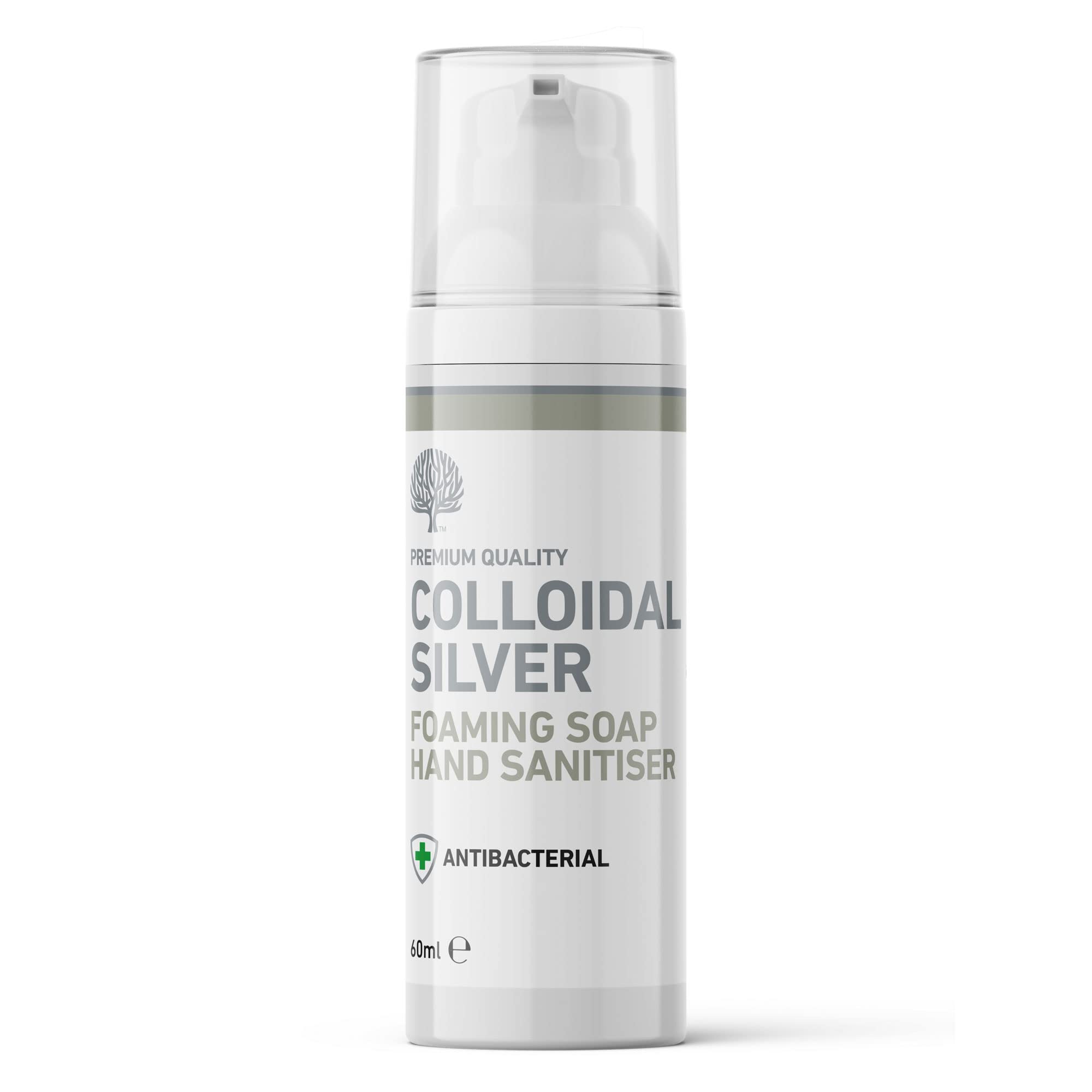 Nature's Greatest Secret All Natural Premium Quality Antibacterial Colloidal Silver Foaming Soap Handfoam 60ml