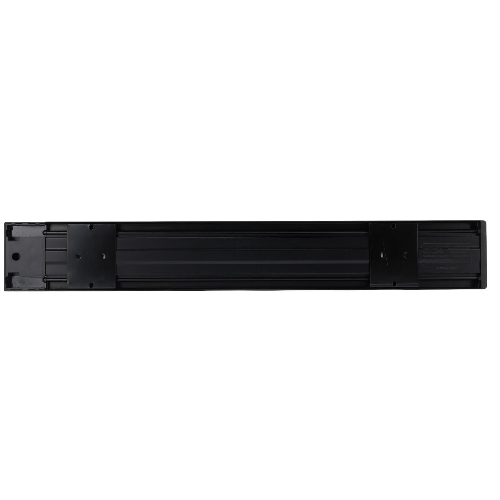 FTVOGUE Regleta de Enchufes de Pared con Riel de 600 Mm, 32 A, 8000 W, Deslizante, con Protección IP20 contra el Agua e Indicador LED para Cocina, Sala de (Adaptadores de Enchufe 3xEU AC250V 16A)