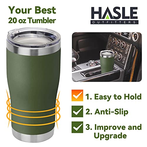 Image of 20 oz 6 Packs Wholesale in Bulk Insulated Stainless Steel Tumblers Reusable Coffee Travel Mugs with Lid Hot n Iced Cups, Double Wall Blank Vacuum Metal Thermal Women Men (Half A Dozen, Army Green)