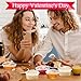 CHENGU 25 Sets 2.4 oz Heart Shaped Disposable Sauce Cups with Lids Heart Shaped Slime Storage Containers Clear Plastic Storage Container Reusable Seasoning Portion Dispenser Cups for Valentine's Day