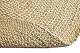 -LUXOR- living Teppich IBO - Juteteppich rund für Wohnzimmer und Schlafzimmer - Boho Teppich rund aus Jute und Baumwolle – Naturteppich in beige 60 cm rund