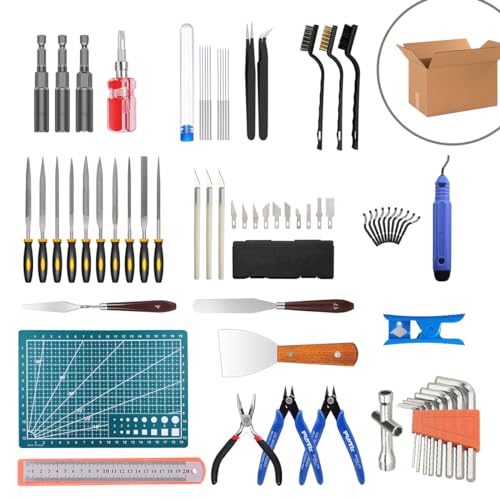Kit d'outils pour Imprimante 3D, Mintion 73 PCS Accessoires pour Imprimante 3D avec Kit de Nettoyage de Buse, Tournevis de DÃ©montage de Buse, Outils d'Ã©bavurage, Couteaux d'art, Pinces etc