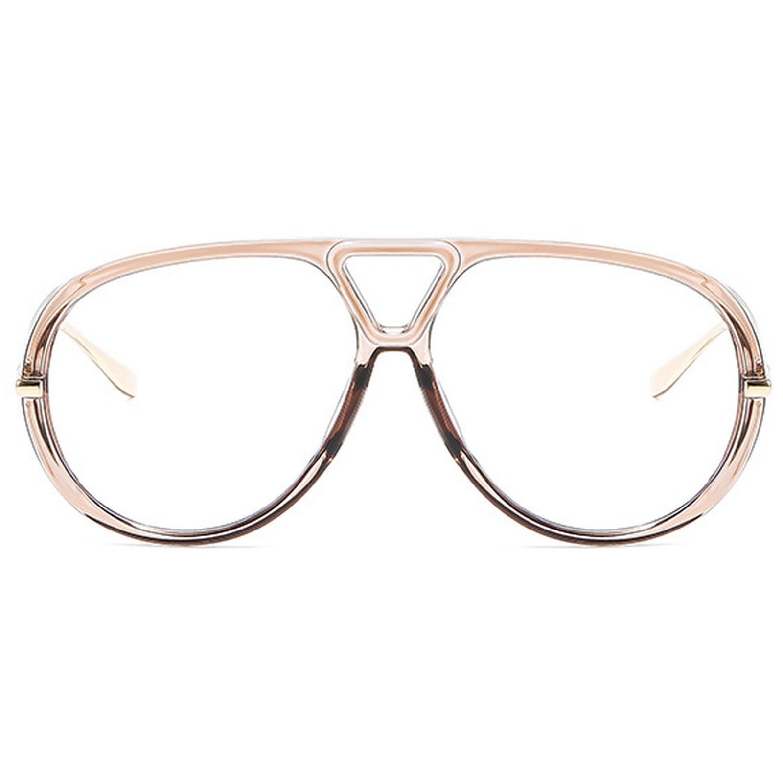 Retro Pilot Blue Light Blocking Glasses for Women Men Oversized Classic 70s Vintage Trendy Retro Round Computer Glasses