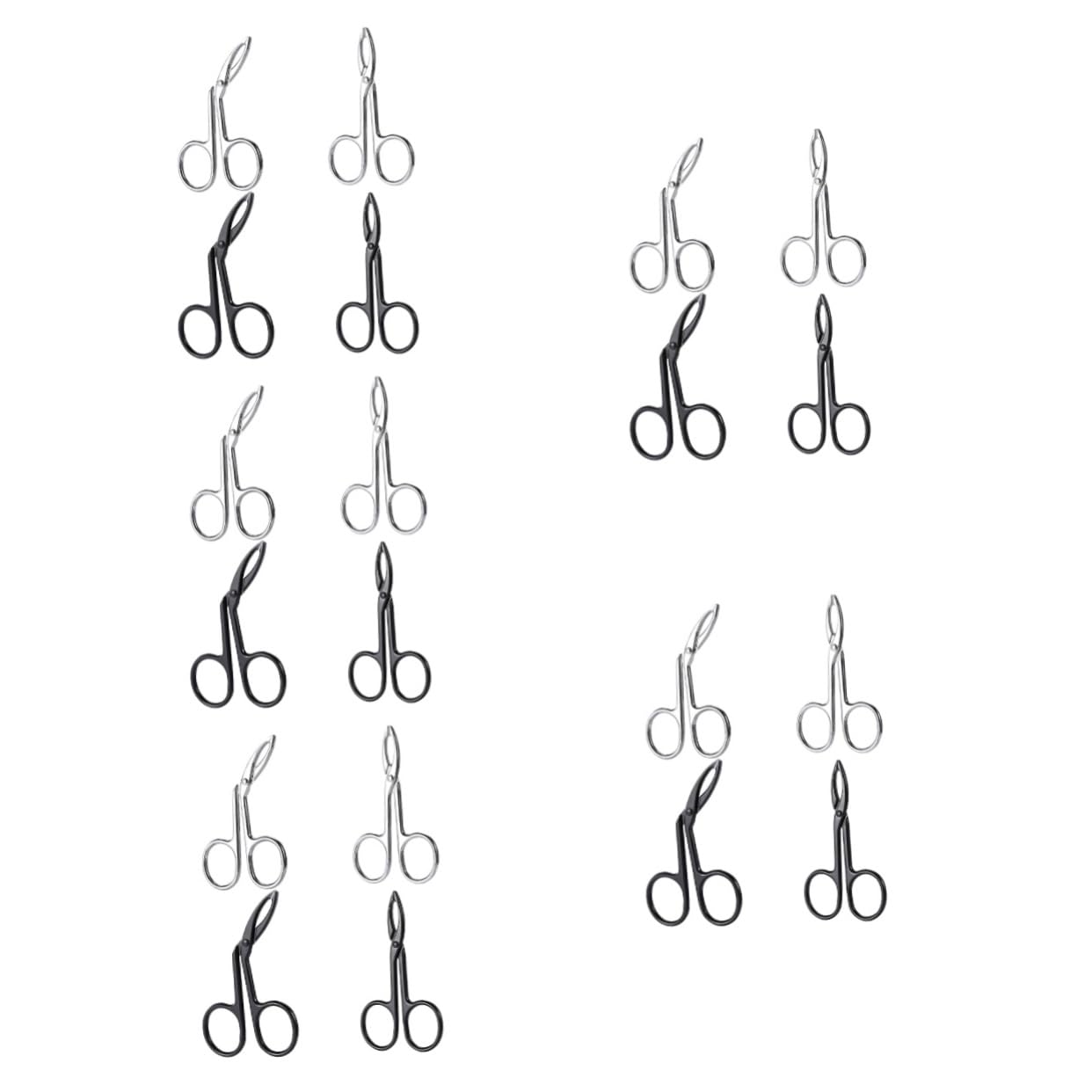 20pezzi Pinzette Per Sopracciglia Inossidabile Per Sopracciglia e Dirette Portatile Per e Rimuovere Facciali Per e