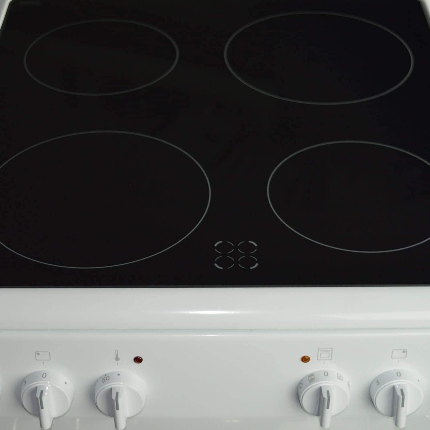 Amica AFC1530WH Freestanding Electric Cooker with Ceramic Hob, Conventional Oven, 50cm wide, White — view 6
