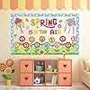 Spring is in The Air Bulletin Board Set Colorful Floral Butterfly Photo Craft Cutouts Classroom Decorations Spring Theme Party Flower Kite Paper Cutouts for Classroom School Home Supplies #5