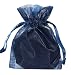 100pcs Navy Blue 5X7 Organza Drawstring Pouches Jewelry Party Wedding Favor Gift Bags