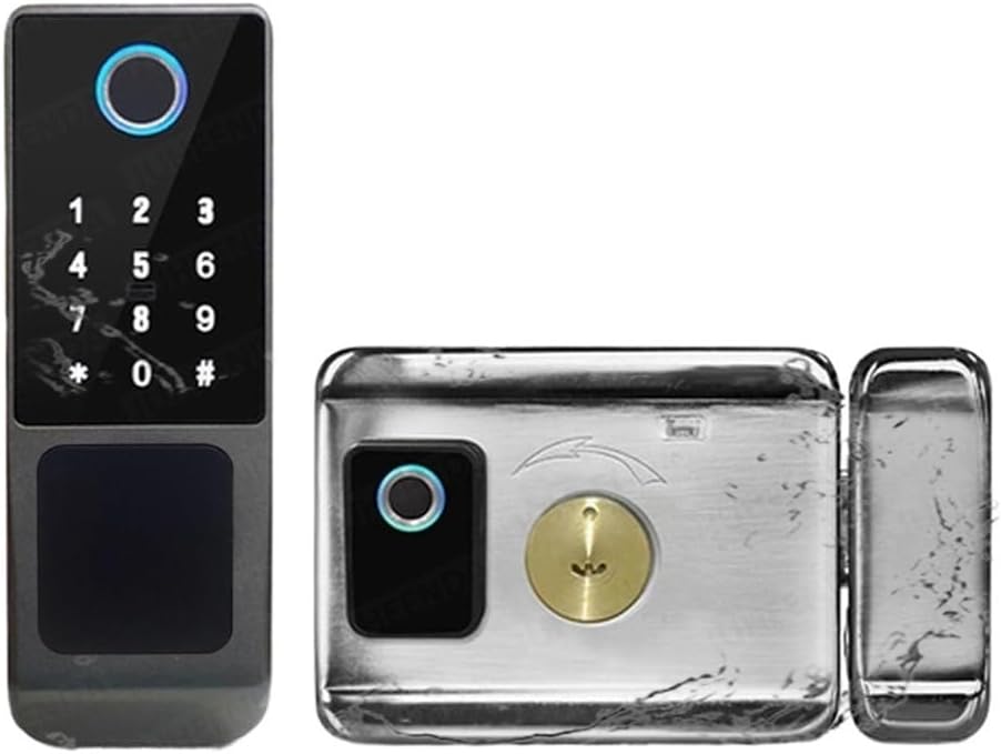 Waterproof Tuya Smart Lock for Gate Outdoor Electronic Digital Code Keyless Fingerprint Lock with TTlock App Remote Control(Tuya)