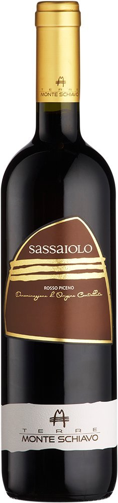 Monte SchiavoSassaiolo Rosso Piceno (Montepulcino, Sangiovese) Red wine, Marche/Italy (case of 6)