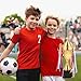 Caydo Large Trophy Gold Winner Trophy Cup with Golden Pen for Kids and Adults for Sports Events, Competitions, Tournaments,14.6Inch